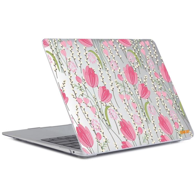 ENKAY Flower Series Pattern Laotop Protective Crystal Case For MacBook Pro 14.2 inch A2442/14 inch A3434 2025 (M5) (2021)(Tulips) - HoMEdemic™ 