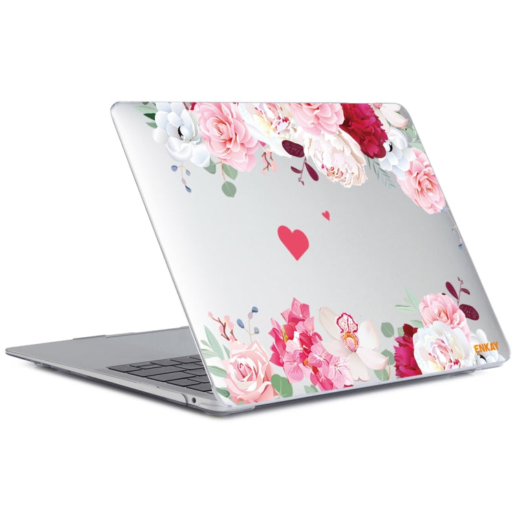 ENKAY Flower Series Pattern Laotop Protective Crystal Case For MacBook Pro 15.4 inch A1707 / A1990(Peony) - HoMEdemic™ 