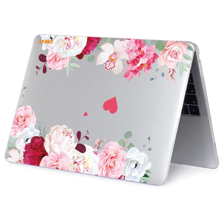 ENKAY Flower Series Pattern Laotop Protective Crystal Case For MacBook Pro 15.4 inch A1707 / A1990(Peony) - HoMEdemic™ 