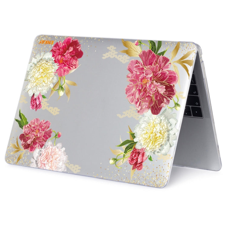 ENKAY Flower Series Pattern Laotop Protective Crystal Case For MacBook Pro 16.2 inch A2485 2021/A2880 2023(Paeonia) - HoMEdemic™ 