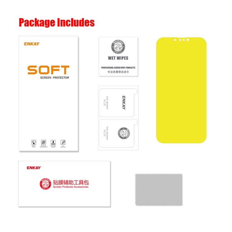 ENKAY Full Glue Explosion-proof Hydrogel Film For iPhone 14 / 13 / 13 Pro - HoMEdemic™ 