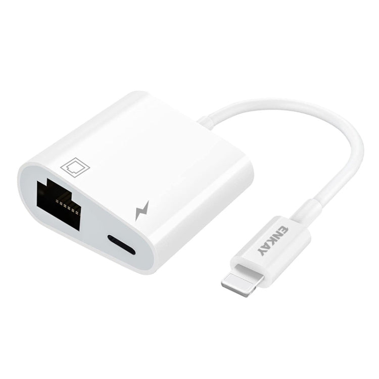 ENKAY Hat-Prince 2 in 1 8 Pin Male to Female 8 Pin + RJ45 Ethernet LAN Network Adapter - HoMEdemic™ 