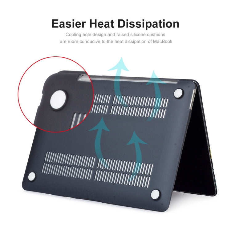 ENKAY Hat-Prince 3 in 1 Matte Laptop Protective Case + TPU Keyboard Film + Anti-dust Plugs Set for MacBook Pro 16.2 inch A2485 2021/A2880 2023, Version:EU Version(Cyan) - HoMEdemic™ 