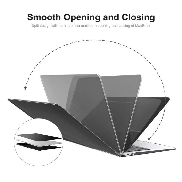 ENKAY Hat-Prince 3 in 1 Matte Laptop Protective Case + TPU Keyboard Film + Anti-dust Plugs Set for MacBook Pro 16.2 inch A2485 2021/A2880 2023, Version:US Version(Purple) - HoMEdemic™ 