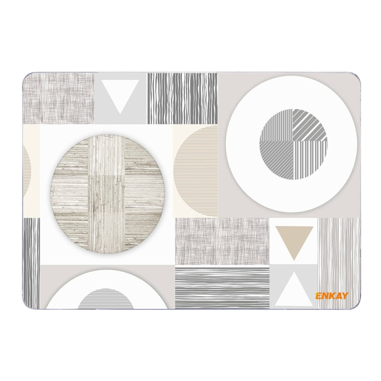 ENKAY Hat-Prince Geometry Pattern Laotop Protective Crystal Case for MacBook Pro 14.2 inch A2442 2021/A2779 2023/14 inch A3434 2025 (M5)(Geometry No.3) - HoMEdemic™ 