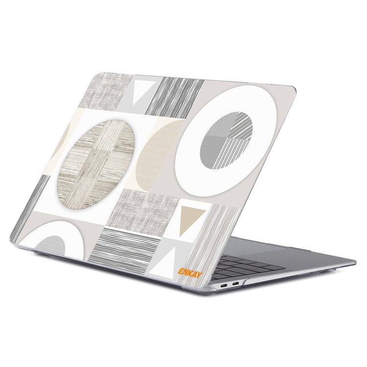 ENKAY Hat-Prince Geometry Pattern Laotop Protective Crystal Case for MacBook Pro 14.2 inch A2442 2021/A2779 2023/14 inch A3434 2025 (M5)(Geometry No.3) - HoMEdemic™ 