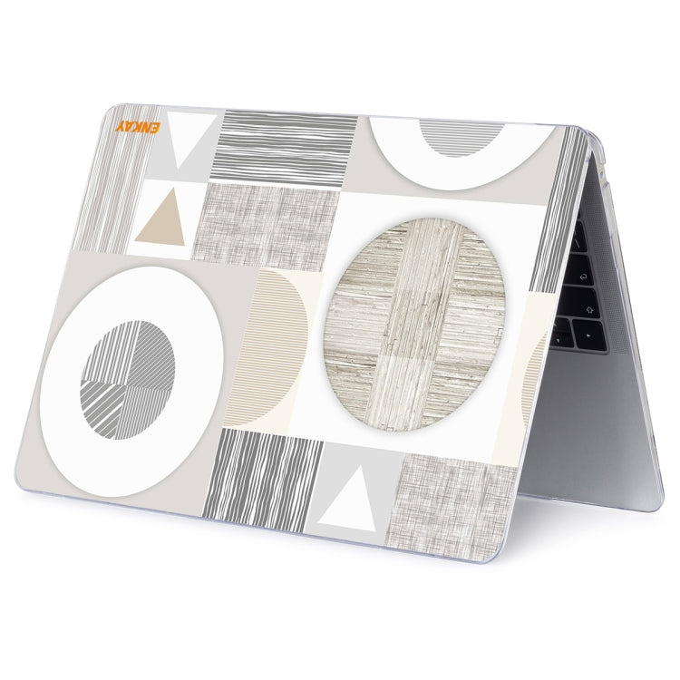 ENKAY Hat-Prince Geometry Pattern Laotop Protective Crystal Case for MacBook Pro 14.2 inch A2442 2021/A2779 2023/14 inch A3434 2025 (M5)(Geometry No.3) - HoMEdemic™ 