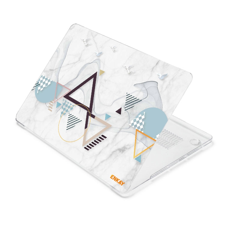 ENKAY Hat-Prince Geometry Pattern Laotop Protective Crystal Case for MacBook Pro 14.2 inch A2442 2021/A2779 2023/14 inch A3434 2025 (M5)(Geometry No.4) - HoMEdemic™ 