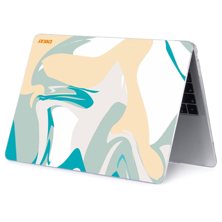 ENKAY Hat-Prince Geometry Pattern Laotop Protective Crystal Case for MacBook Pro 14.2 inch A2442 2021/A2779 2023/14 inch A3434 2025 (M5)(Geometry No.6) - HoMEdemic™ 
