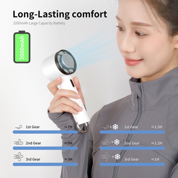 ENKAY Hat-Prince Handheld Mini Portable Cold Compress Cooling Fan(Pink) - HoMEdemic™ 