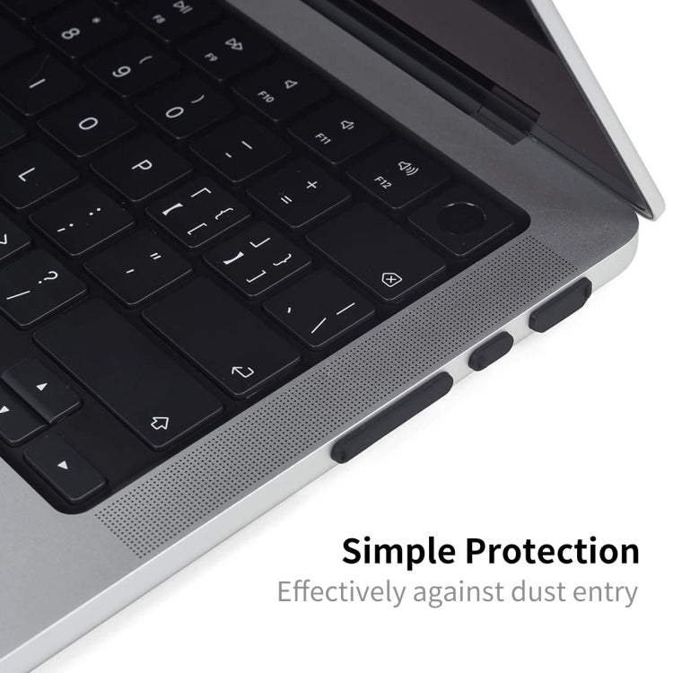 ENKAY Hat-Prince Silicone Anti-dust Plugs for MacBook Air 13.6 2022/2024 A2681 (M2) / A3113 (M3)(Translucent) - HoMEdemic™ 