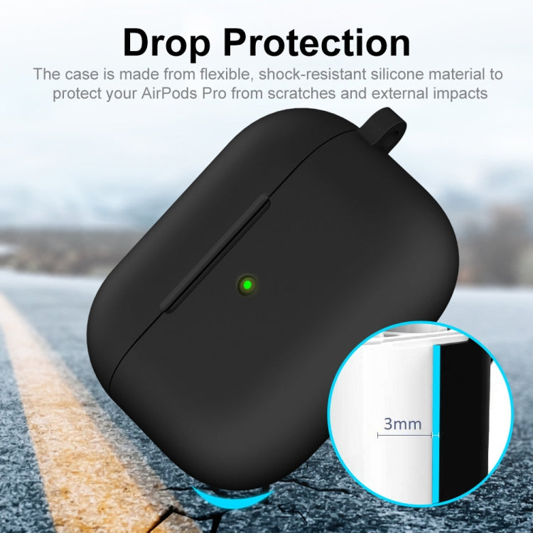 ENKAY Hat-Prince Thickened Silicone Protective Case Shock-Absorbing Cover with Keychain for Apple AirPods 3(Dark Blue) - HoMEdemic™ 