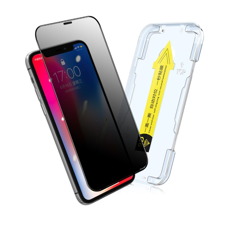 ENKAY Quick Stick Anti-peeping Tempered Glass Film For iPhone 11 Pro Max / XS Max - HoMEdemic™ 
