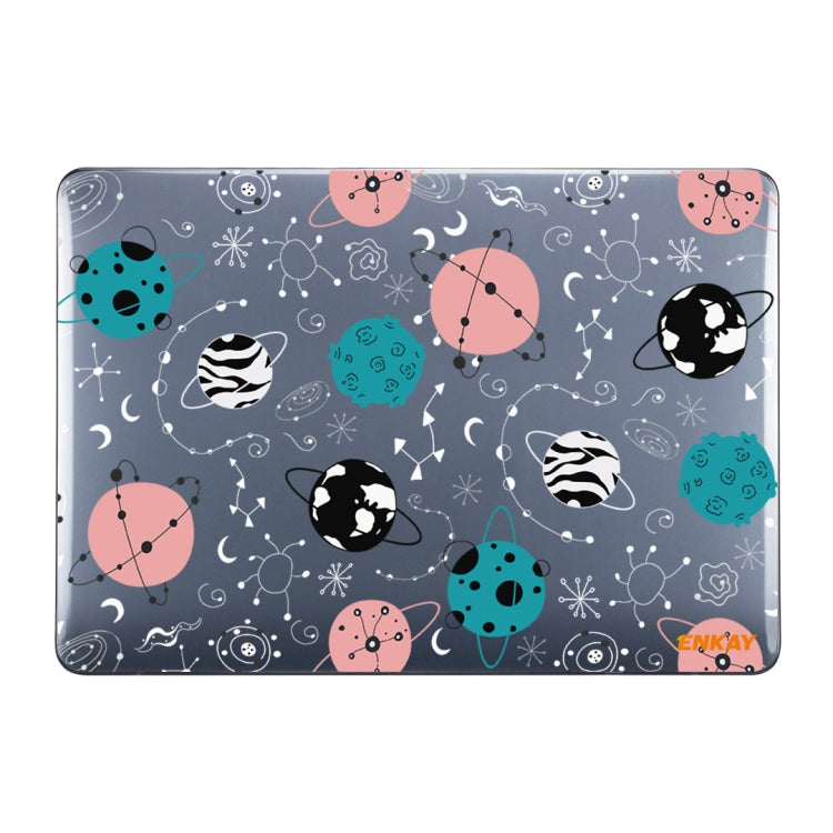 ENKAY Star Series Pattern Laotop Protective Crystal Case For MacBook Pro 14.2 inch A2442 (2021)/14 inch A3434 2025 (M5)(Geometric Planet) - HoMEdemic™ 