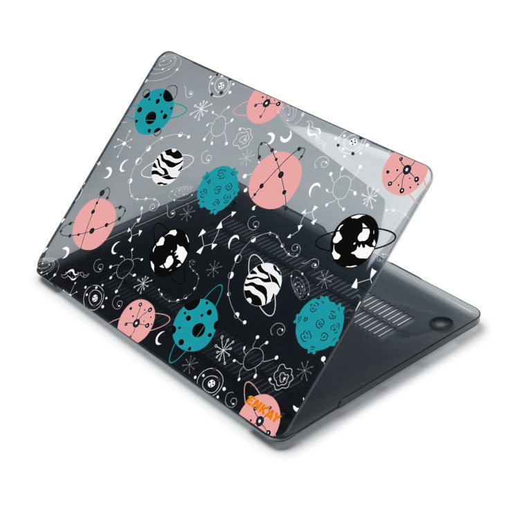 ENKAY Star Series Pattern Laotop Protective Crystal Case For MacBook Pro 14.2 inch A2442 (2021)/14 inch A3434 2025 (M5)(Geometric Planet) - HoMEdemic™ 