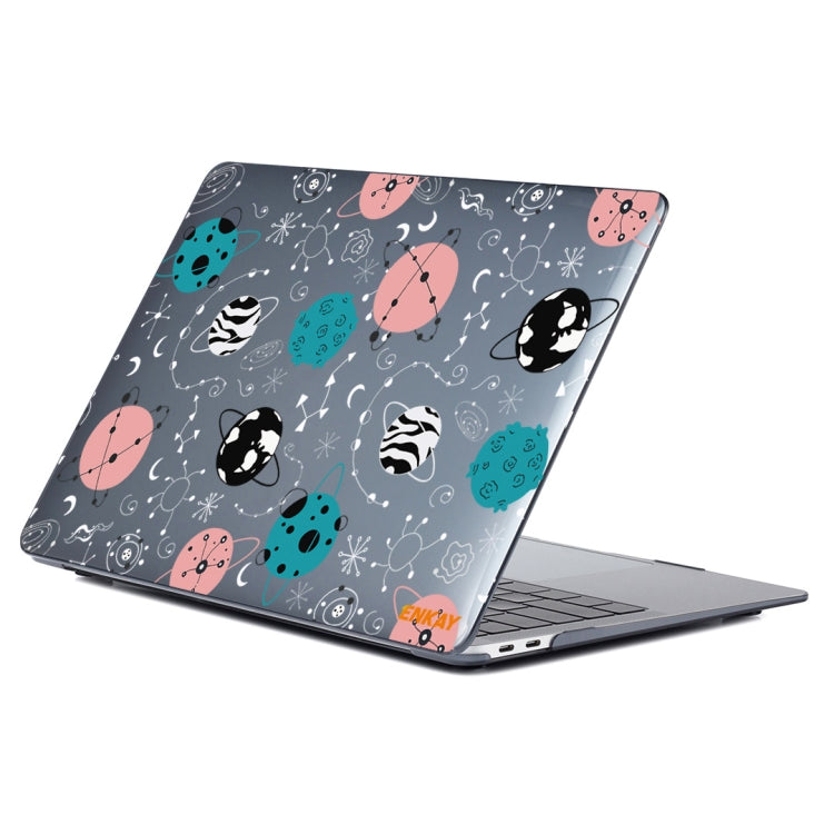 ENKAY Star Series Pattern Laotop Protective Crystal Case For MacBook Pro 14.2 inch A2442 (2021)/14 inch A3434 2025 (M5)(Geometric Planet) - HoMEdemic™ 
