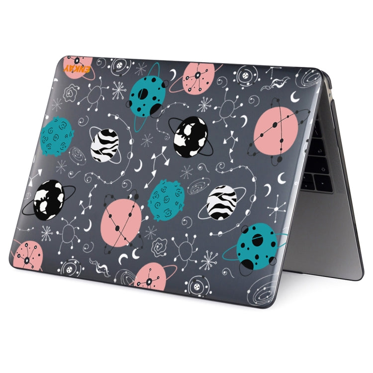 ENKAY Star Series Pattern Laotop Protective Crystal Case For MacBook Pro 14.2 inch A2442 (2021)/14 inch A3434 2025 (M5)(Geometric Planet) - HoMEdemic™ 