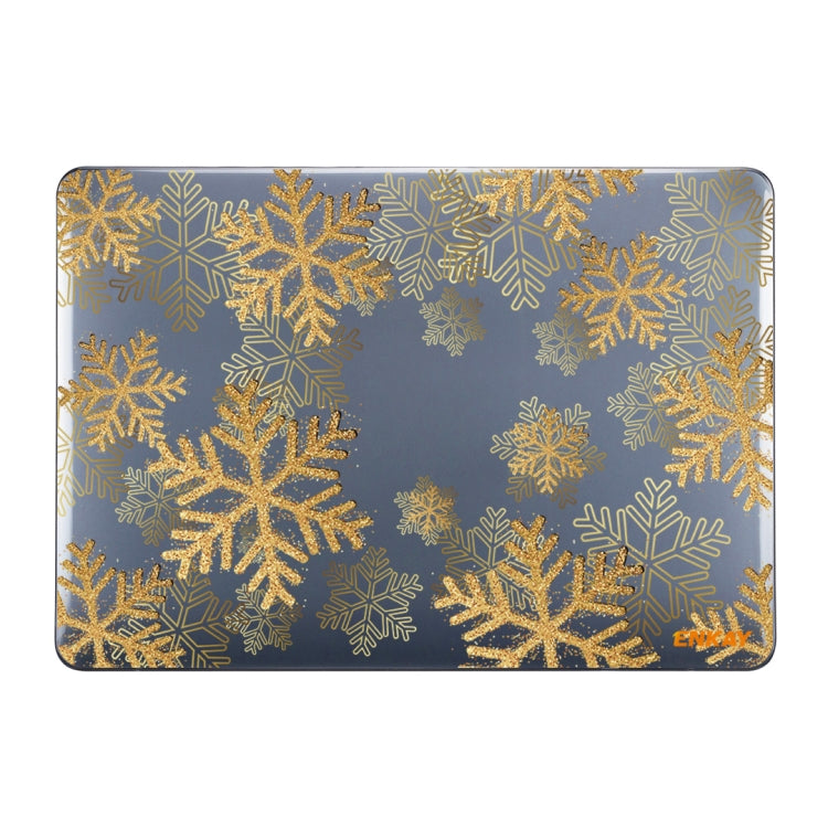 ENKAY Vintage Pattern Series Laotop Protective Crystal Case For MacBook Pro 13.3 inch A1706 / A1708 / A1989 / A2159(Golden Snowflake) - HoMEdemic™ 