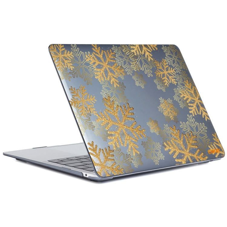 ENKAY Vintage Pattern Series Laotop Protective Crystal Case For MacBook Pro 13.3 inch A2251 / A2289 / A2338 2020(Golden Snowflake) - HoMEdemic™ 