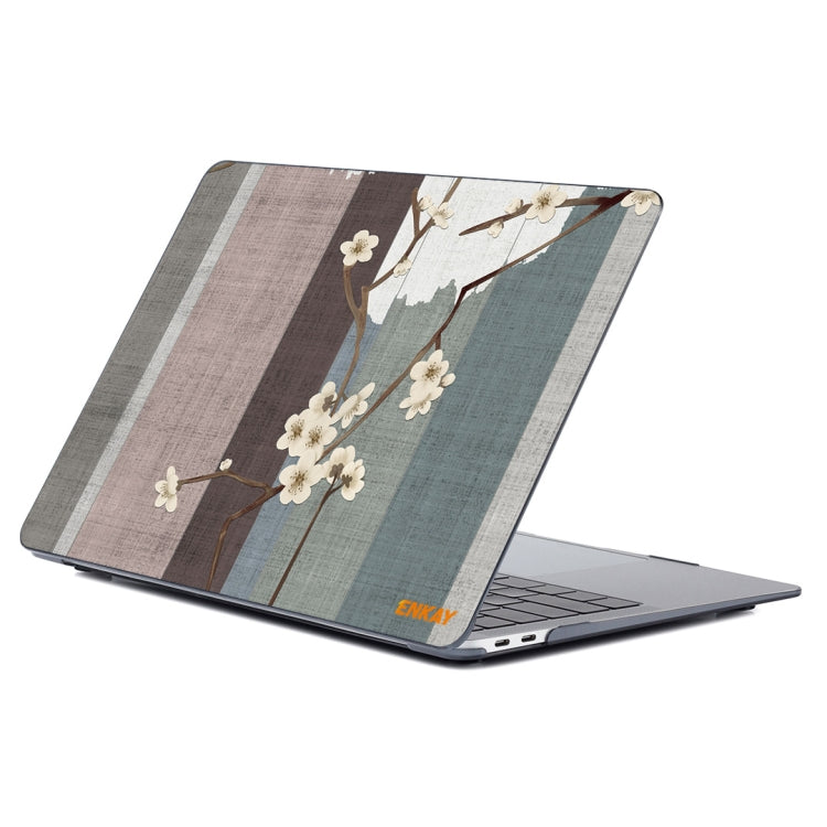 ENKAY Vintage Pattern Series Laotop Protective Crystal Case For MacBook Pro 13.3 inch A2251 / A2289 / A2338 2020(Plum Blossom) - HoMEdemic™ 