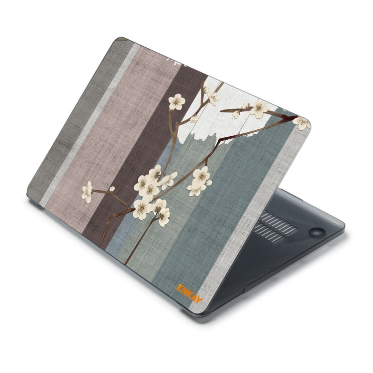 ENKAY Vintage Pattern Series Laotop Protective Crystal Case For MacBook Pro 15.4 inch A1707 / A1990(Plum Blossom) - HoMEdemic™ 