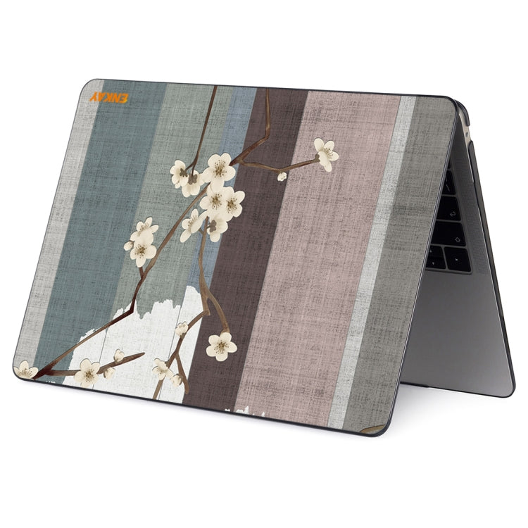 ENKAY Vintage Pattern Series Laotop Protective Crystal Case For MacBook Pro 15.4 inch A1707 / A1990(Plum Blossom) - HoMEdemic™ 