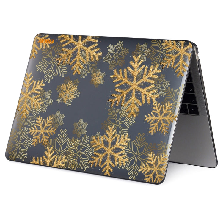 ENKAY Vintage Pattern Series Laotop Protective Crystal Case For MacBook Pro 16.2 inch A2485 2021/A2880 2023(Golden Snowflake) - HoMEdemic™ 