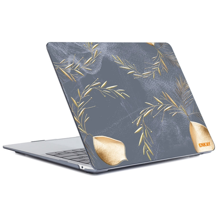 ENKAY Vintage Pattern Series Laotop Protective Crystal Case For MacBook Pro 16.2 inch A2485 2021/A2880 2023(Wild Oats) - HoMEdemic™ 