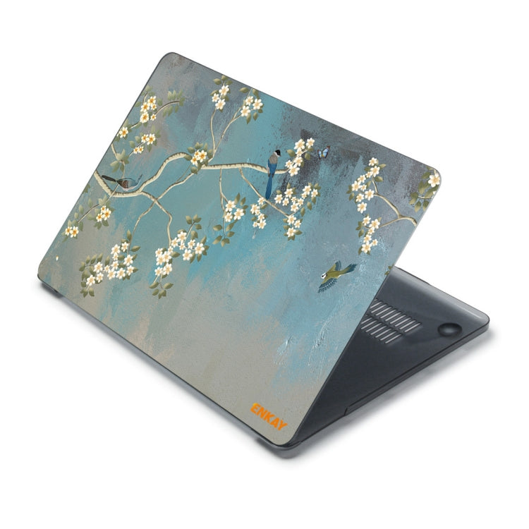 ENKAY Vintage Pattern Series Laotop Protective Crystal Case For MacBook Pro 16 inch A2141(Magnolia) - HoMEdemic™ 