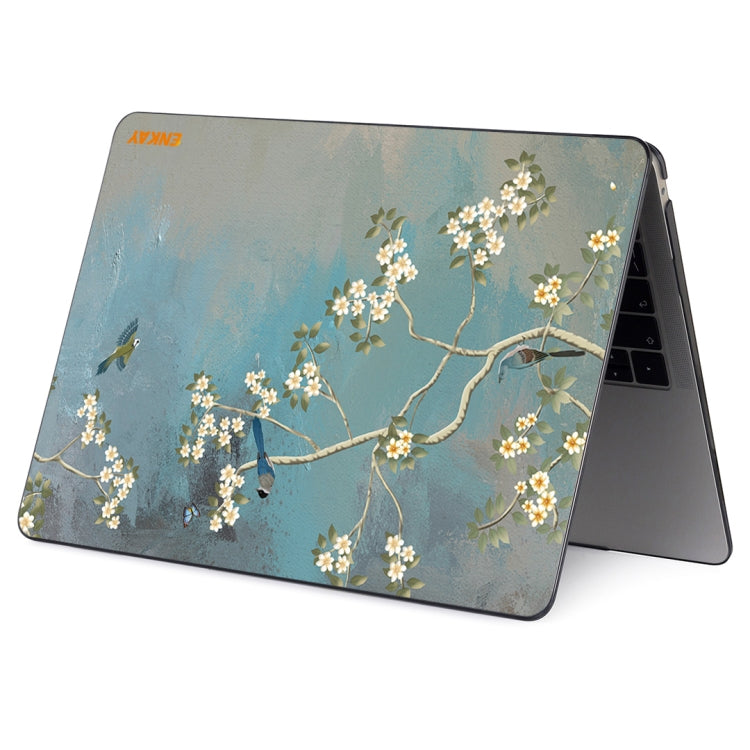 ENKAY Vintage Pattern Series Laotop Protective Crystal Case For MacBook Pro 16 inch A2141(Magnolia) - HoMEdemic™ 