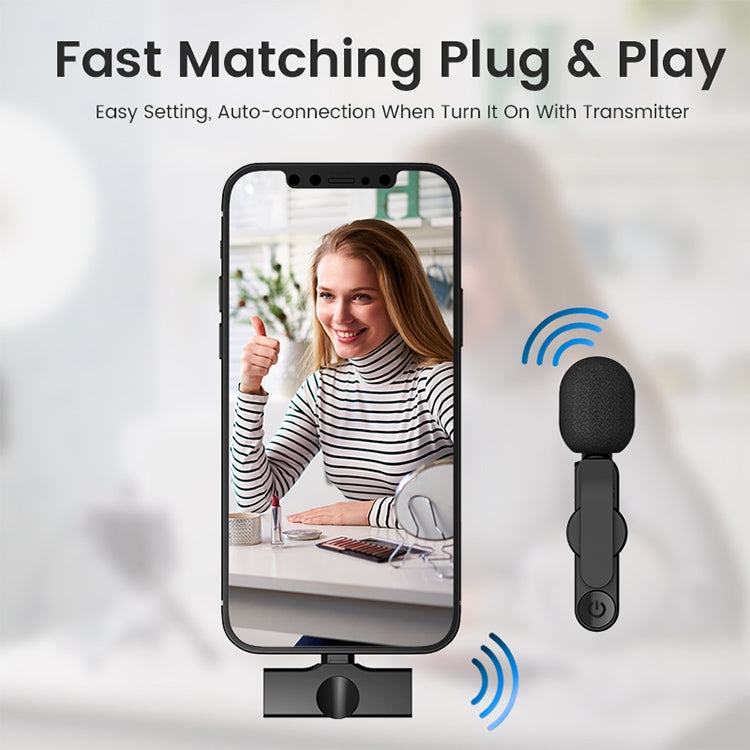 EP033T USB-C / Type-C Interface Lavalier Wireless Radio Microphone, EP033T Type-C - HoMEdemic™ 