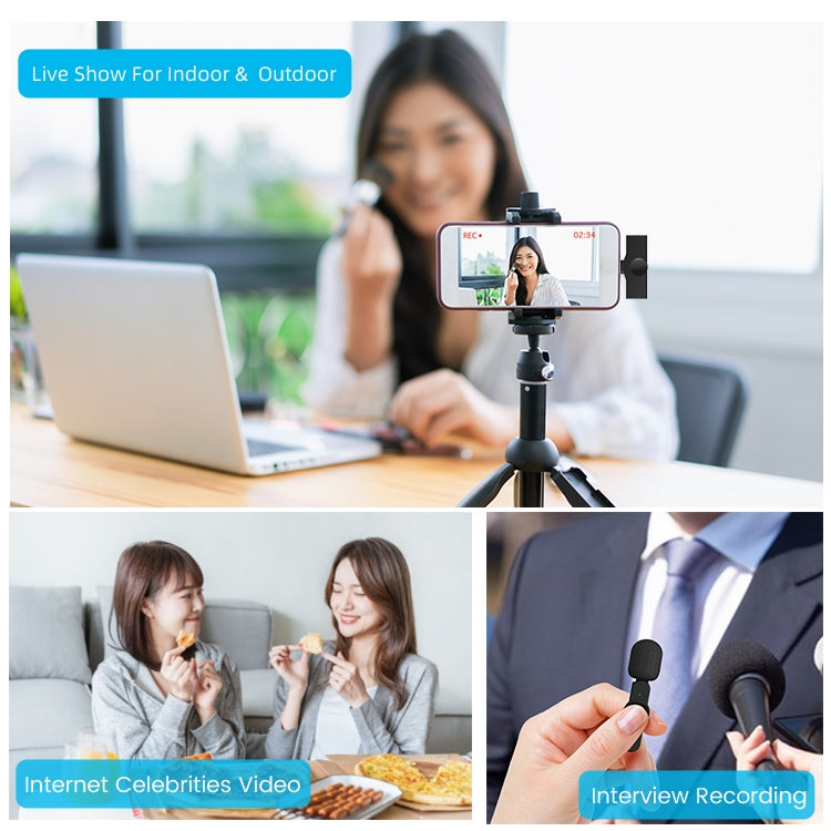 EP033T USB-C / Type-C Interface Lavalier Wireless Radio Microphone, EP033T Type-C - HoMEdemic™ 