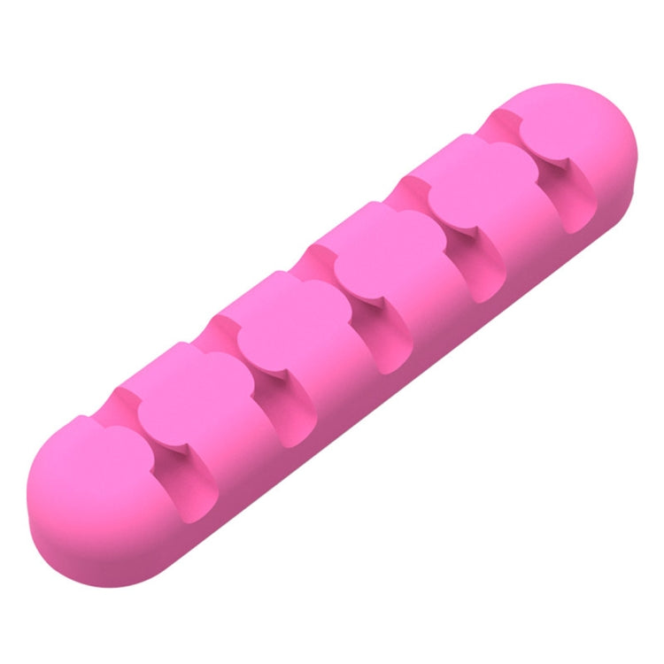 ORICO CBS5 Silicone Material Desktop Cable Manager Winder Fixer, Size: 9.6*2*1.2cm(Pink) - HoMEdemic™ 