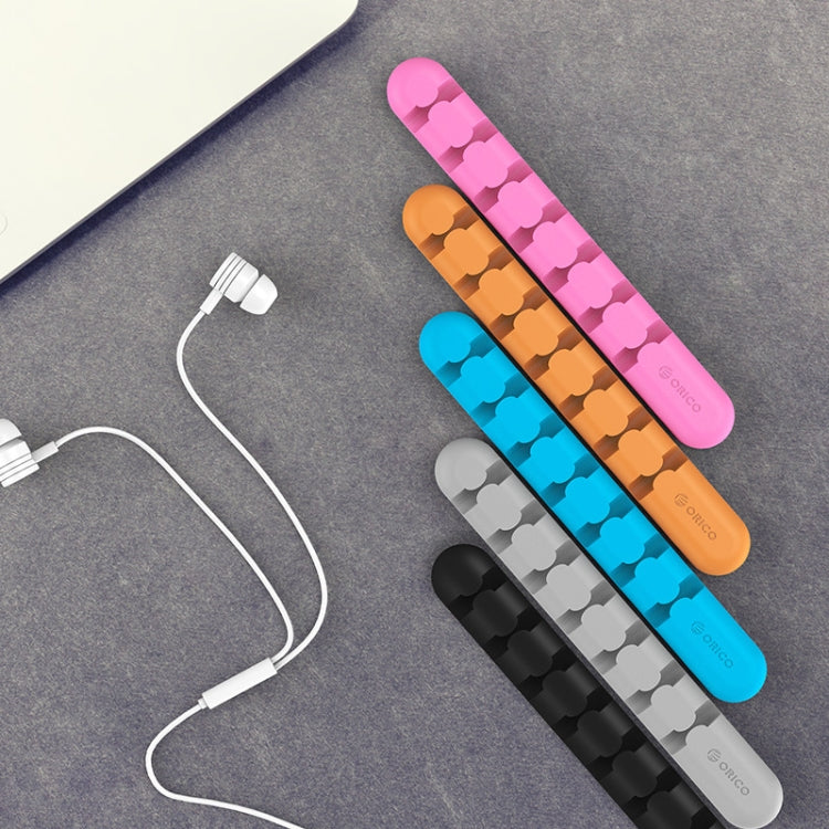 ORICO CBS7 Silicone Material Desktop Cable Manager Winder, Size: 15*2*1.2cm(Pink) - HoMEdemic™ 