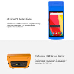 PDA-5501 Multi-function 5.5 inch IPS Screen IP65 Protection All-in-one Intelligent Terminal, Built-in Thermal Line Printer & MIC & Speaker, Support WiFi & Bluetooth & GPS - HoMEdemic™ 