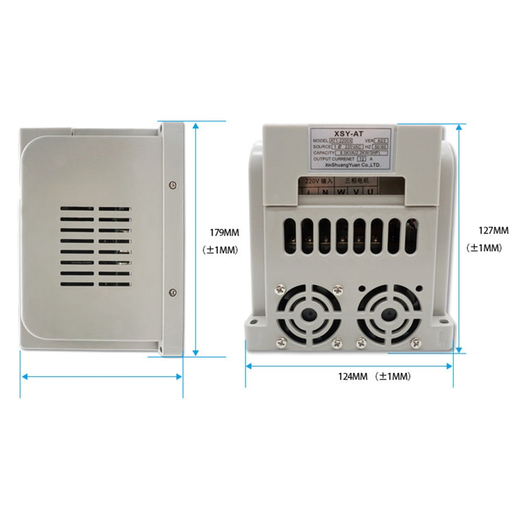 AT1-04K0X 4KW 220V Single-phase Input Three-phase Output Inverter, AT1-04K0X - HoMEdemic™ 