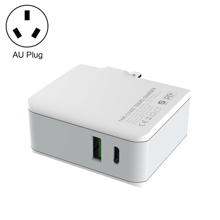 LDNIO A4403C 30W PD + Auto-id Foldable Fast Travel Charger with 1m 8 Pin Cable, AU Plug - HoMEdemic™ 