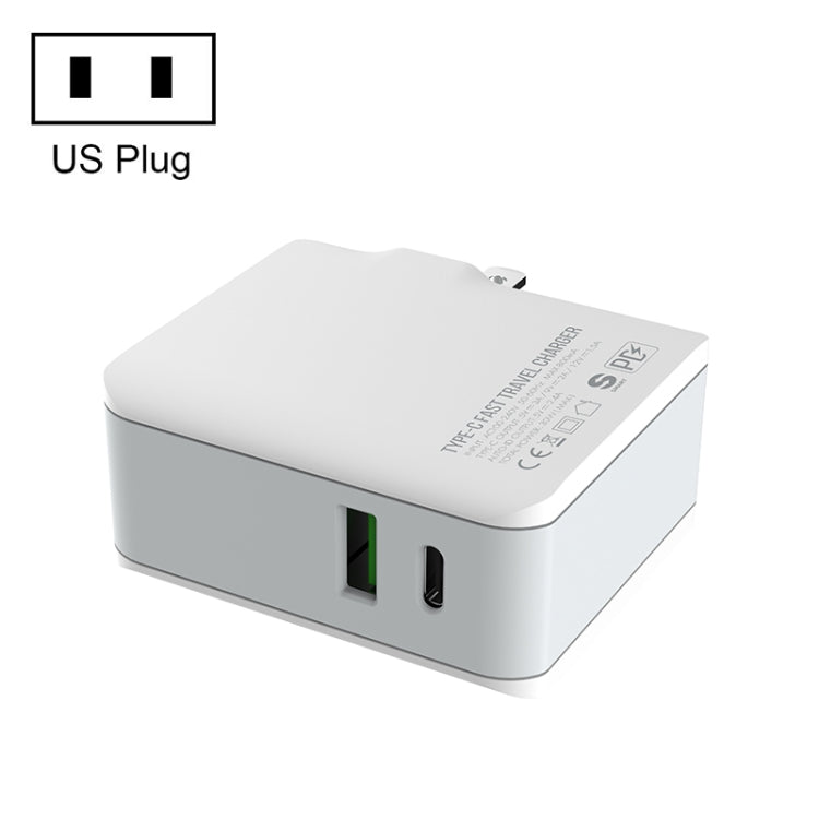 LDNIO A4403C 30W PD + Auto-id Foldable Fast Travel Charger with 1m 8 Pin Cable, US Plug - HoMEdemic™ 