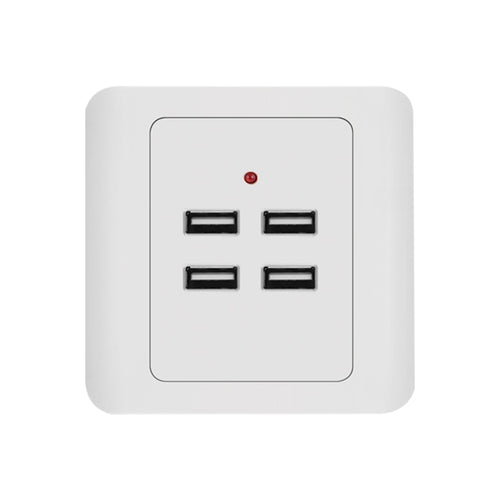 5V 3.1A 4 Ports USB Wall Charger Adapter Dock Station Socket Power Panel, 36V input - HoMEdemic™ 