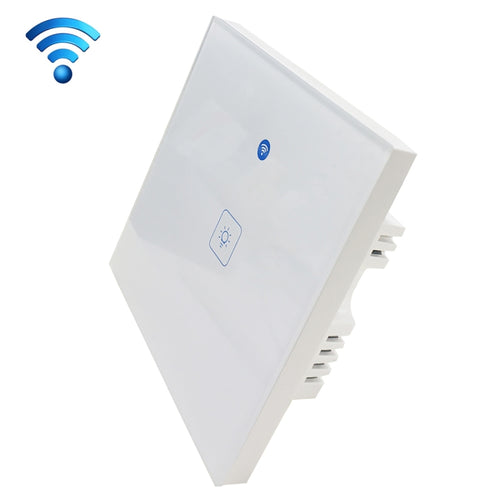 WS-UK-01 EWeLink APP & Touch Control 2A 1 Gang Tempered Glass Panel Smart Wall Switch, AC 90V-250V, UK Plug - HoMEdemic™ 