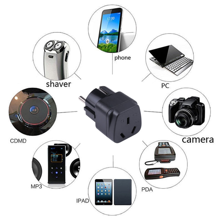Portable Three-hole AU to UK Plug Socket Power Adapter, AU to EU, AU to UK - HoMEdemic™ 
