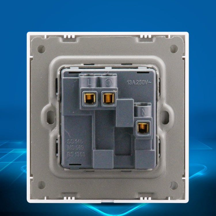 86 Type PC 13A Three Hole Power Socket with Light Switch, UK Plug - HoMEdemic™ 