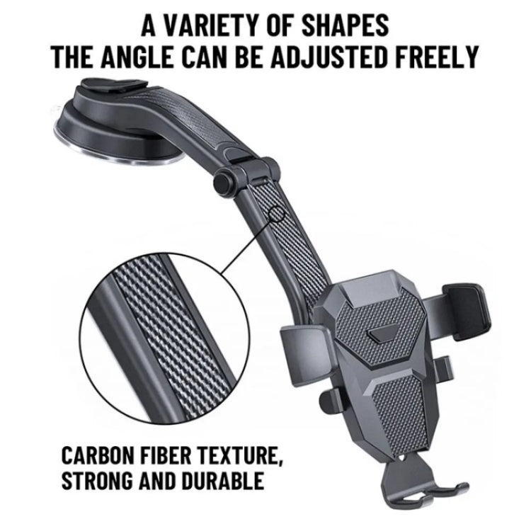 ES25 Nano Silicone Suction Cup Mount Car Dashboard / Windshield Phone Holder - HoMEdemic™ 