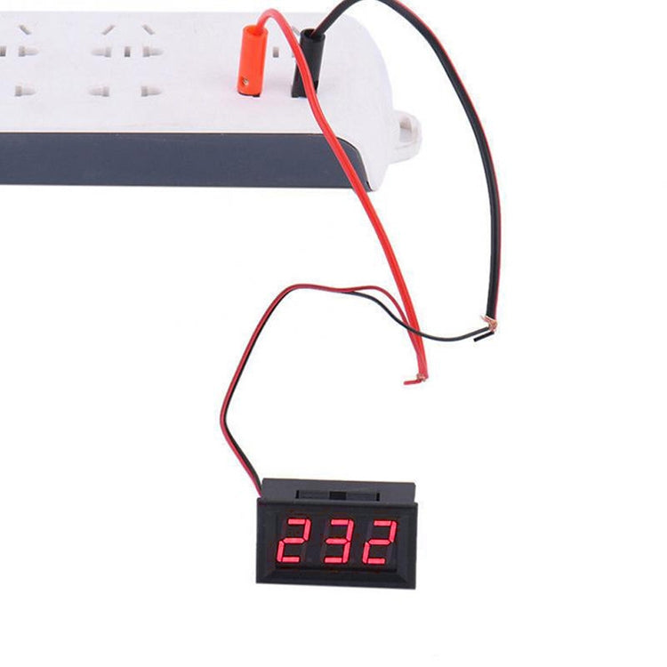 10 PCS 0.56 inch 2 Terminal Wires Digital Voltage Meter with Shell, Color Light Display, Measure Voltage: DC 4.5-30V - HoMEdemic™ 