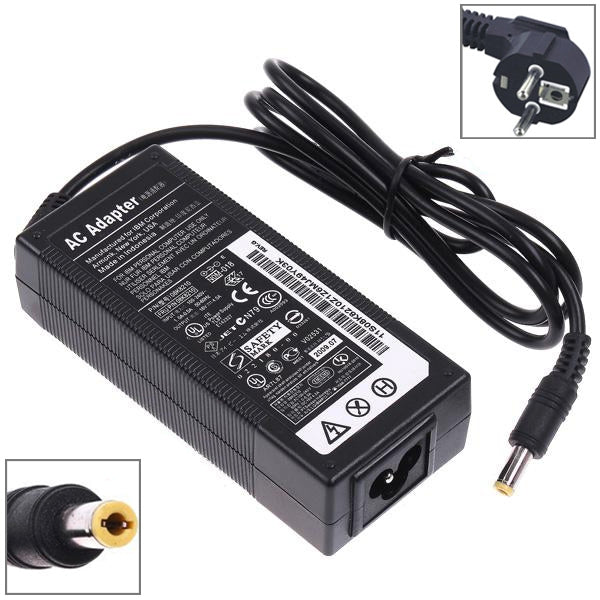 EU Plug AC Adapter 19V 4.74A 90W for Lenovo Notebook, Output Tips: 5.5 x 2.5mm, EU Plug, AU Plug, US Plug, UK Plug - HoMEdemic™ 