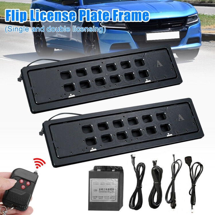 EU Standard Front Rear Car License Plate Flip Blind Protective Cover - HoMEdemic™ 