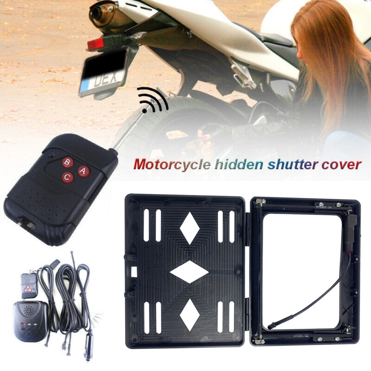 EU Standard Motorcycle License Plate Roller Shutter Cover Frame - HoMEdemic™ 