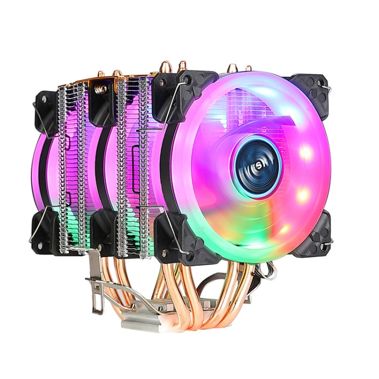 EVESKY 600 Desktop Computer 4 Copper Tube Mute CPU Cooling Fan, Color: Color Three Fans - HoMEdemic™ 
