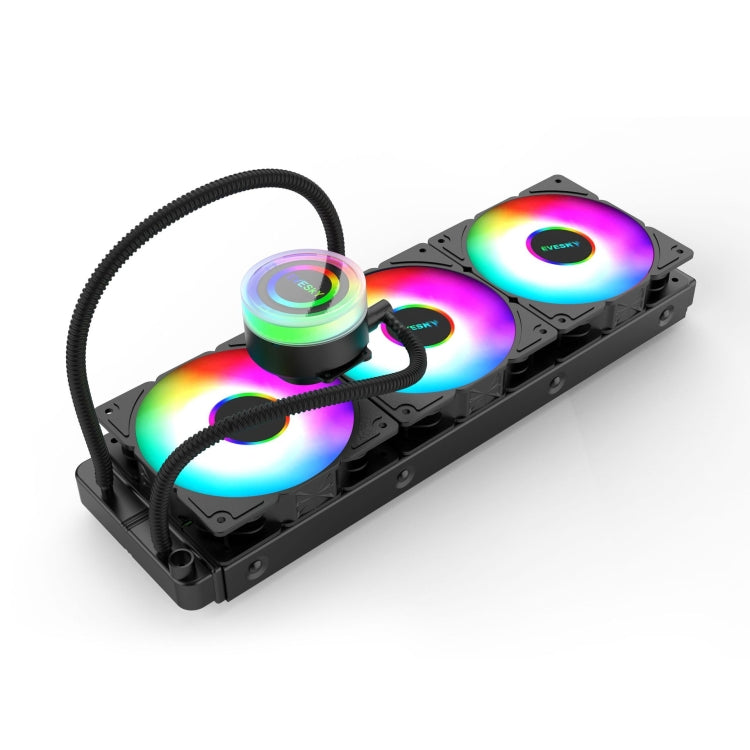 EVESKY  Water Cooler Cpu Fan RGB Fan Liquid Heatsink Integrated Radiator, Spec: 360mm - HoMEdemic™ 