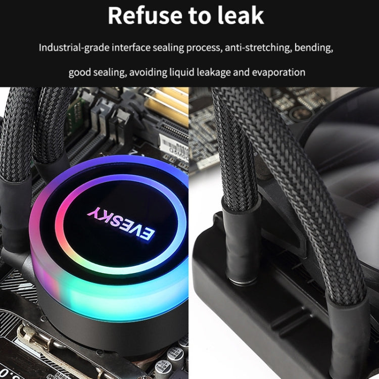 EVESKY  Water Cooler Cpu Fan RGB Fan Liquid Heatsink Integrated Radiator, Spec: 360mm - HoMEdemic™ 
